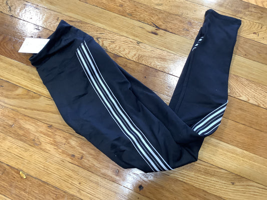 Women’s XS Black White Stripes Leggings, Workout Pants