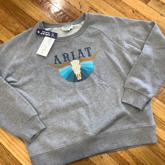 Women’s Medium Ariat Sweatshirt Grey New