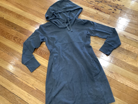 Women’s Medium Columbia Long Pullover With Hood, Grey