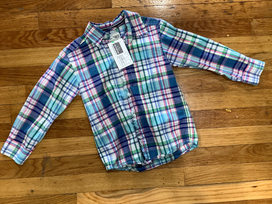 Boy’s 4T Plaid Button Up Long Sleeve