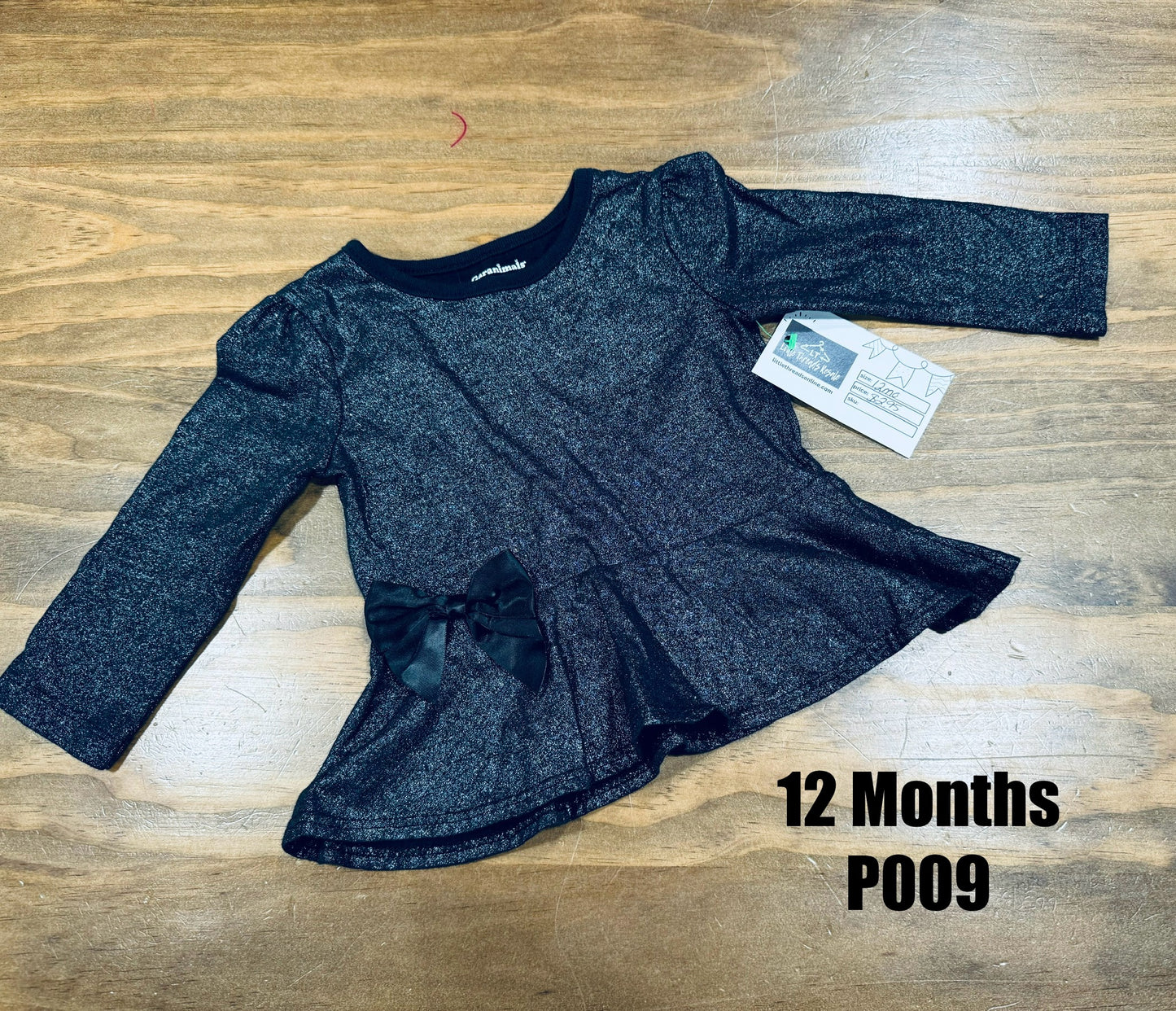 Girls 12 Month - Long Sleeve Sparkle Shirt