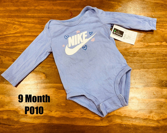 Girls 9 Month - Nike Onesie Long Sleeve