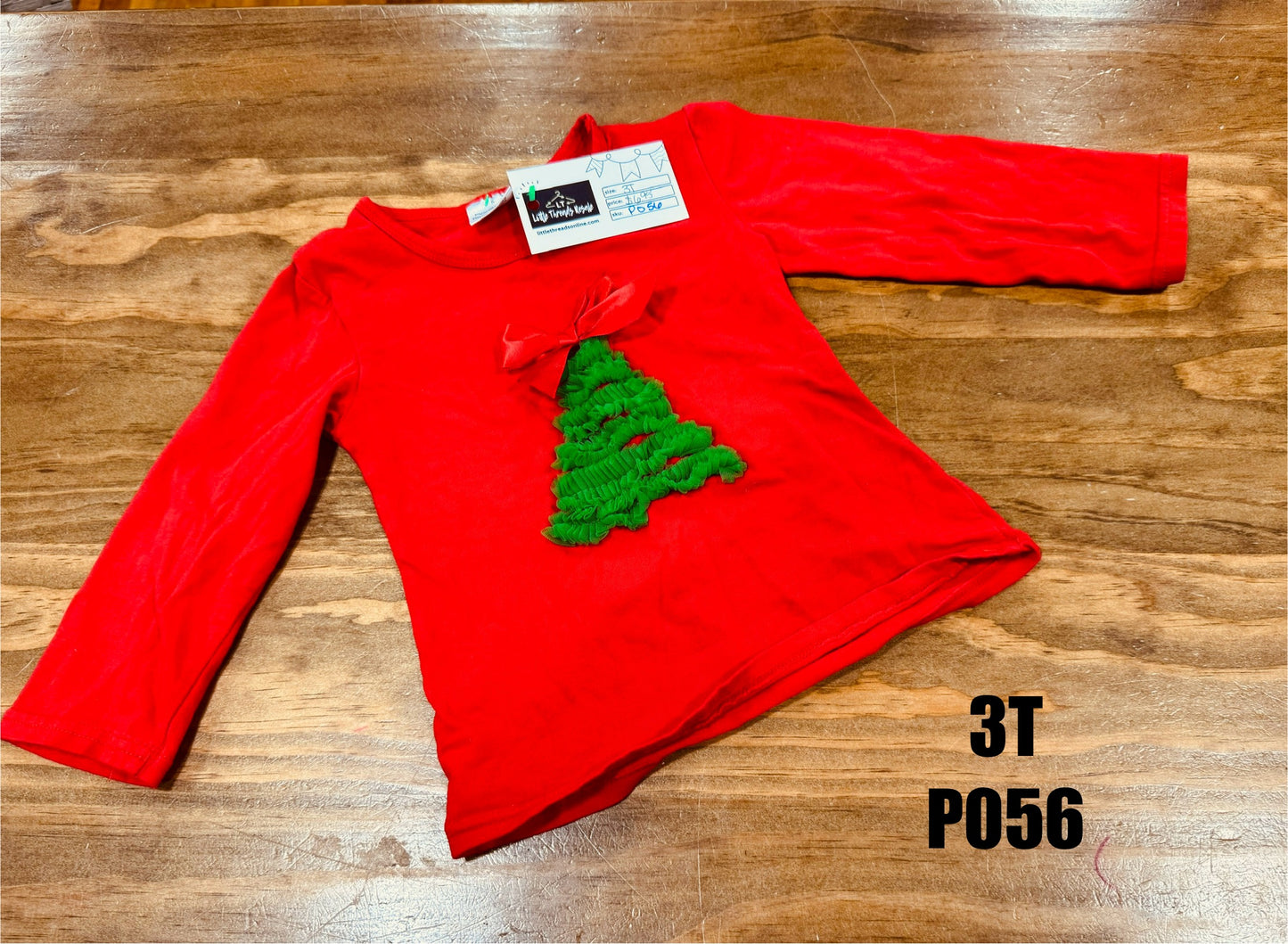 Girls 3T - Christmas Tree Long Sleeve