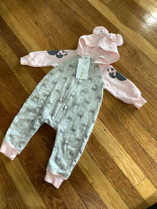 12 Month Mickey Mouse Zipper Outfit
