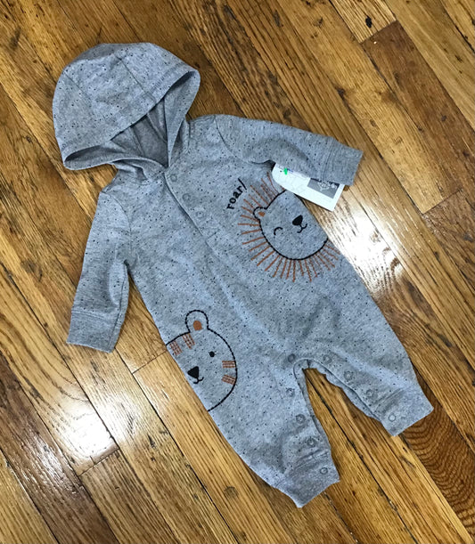 Boy’s Size 3 mo. Hooded Jumpsuit