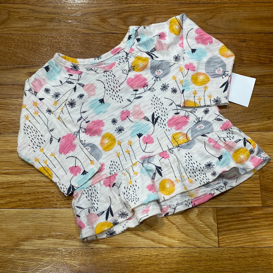 6mo floral long-sleeve