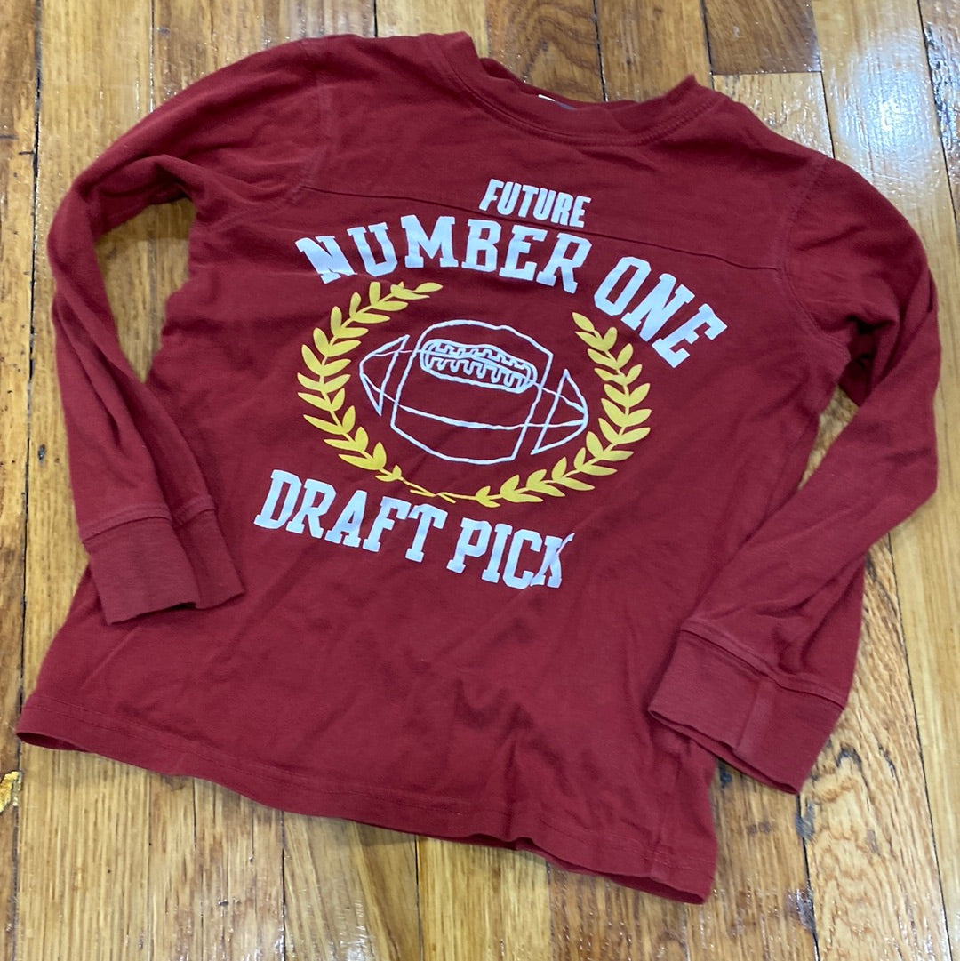 4T football long-sleeve